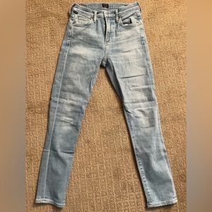 Citizen of humanity rocket cropped high rise skinny jeans